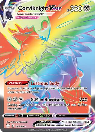 Corviknight VMAX 171/163 - Pokemon Battle Styles Holofoil - Single Cards