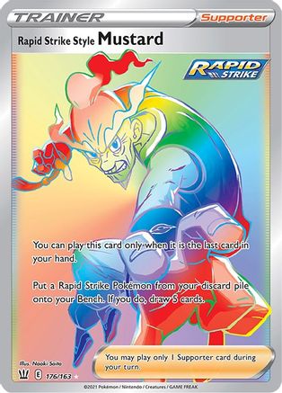 Rapid Strike Style Mustard 176/163 - Pokemon Battle Styles Holofoil - Single Cards
