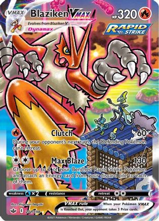 Blaziken VMAX 201/198 - Pokemon Chilling Reign Holofoil - Single Cards