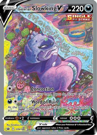 Galarian Slowking V 179/198 - Pokemon Chilling Reign Holofoil - Single Cards