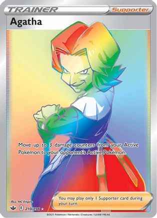 Agatha 210/198 - Pokemon Chilling Reign Holofoil - Single Cards