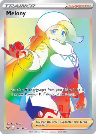 Melony 218/198 - Pokemon Chilling Reign Holofoil - Single Cards