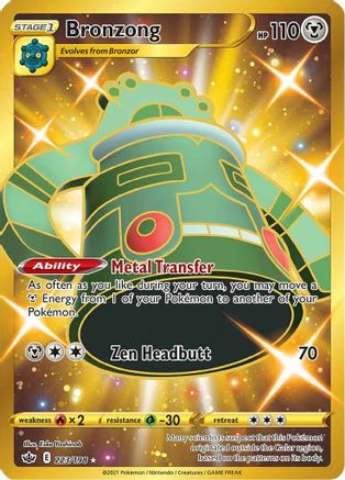 Bronzong 223/198 - Pokemon Chilling Reign Holofoil - Single Cards