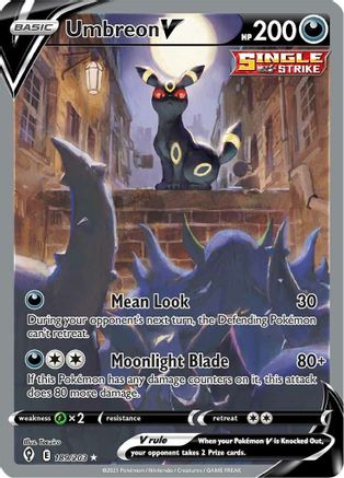 Umbreon V 189/203 - Pokemon Evolving Skies Holofoil - Single Cards