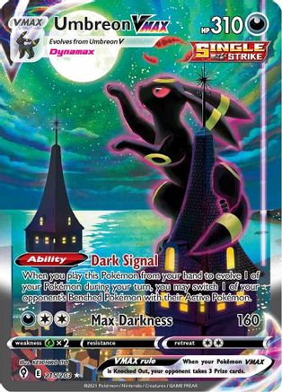 Umbreon VMAX 215/203 - Pokemon Evolving Skies Holofoil - Single Cards