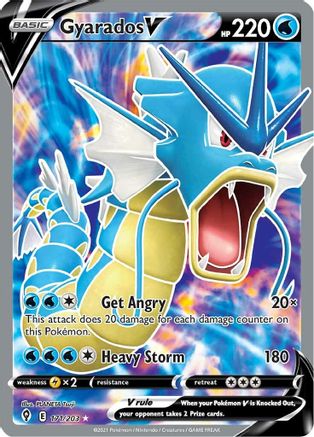 Gyarados V 171/203 - Pokemon Evolving Skies Holofoil - Single Cards
