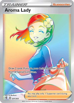 Aroma Lady 221/203 - Pokemon Evolving Skies Holofoil - Single Cards