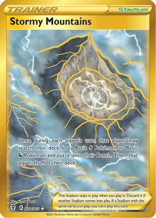 Stormy Mountains 232/203 - Pokemon Evolving Skies Holofoil - Single Cards