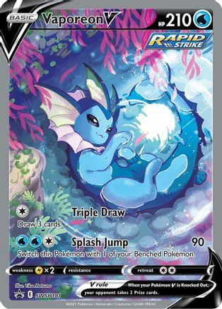 Vaporeon V - SWSH181 SWSH181/307 - SWSH Sword & Shield Promo Cards Holofoil - Single Cards