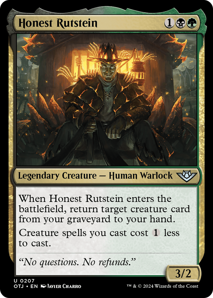 Honest Rutstein (OTJ-207) - Outlaws of Thunder Junction - Magic The Gathering - Single Cards
