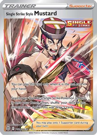 Single Strike Style Mustard TG28/30 - SWSH09 Brilliant Stars Trainer Gallery Holofoil - Single Cards