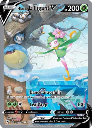 Hisuian Lilligant V 163/189 - Pokemon Astral Radiance Holofoil - Single Cards