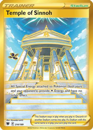 Temple of Sinnoh 214/189 - Pokemon Astral Radiance Holofoil - Single Cards