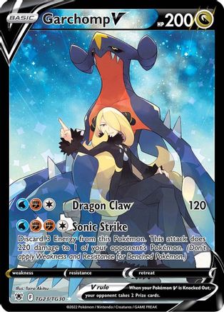 Garchomp V TG23/30 - Pokemon Astral Radiance Trainer Gallery Holofoil - Single Cards