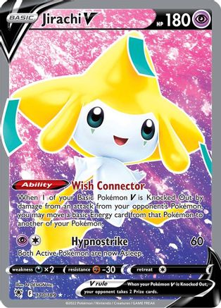 Jirachi V (Full Art) 170/189 - SWSH10 Astral Radiance Holofoil - Single Cards