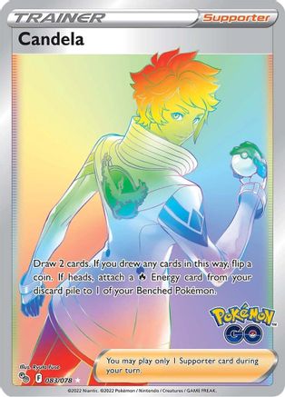 Candela (Secret) 83/78 - Pokemon GO Holofoil - Single Cards
