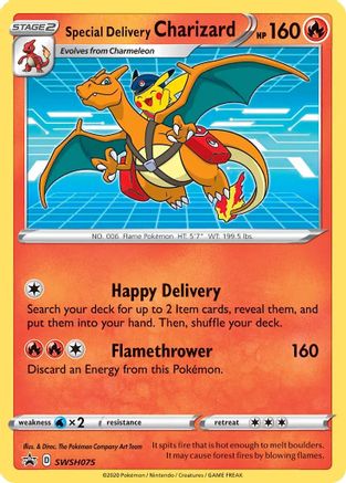 Special Delivery Charizard - SWSH075 SWSH075 - SWSH Sword & Shield Promo Cards Holofoil - Single Cards