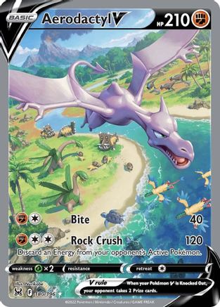 Aerodactyl V 180/196 - Pokemon Lost Origin Holofoil - Single Cards