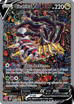 Giratina V 186/196 - Pokemon Lost Origin Holofoil - Single Cards