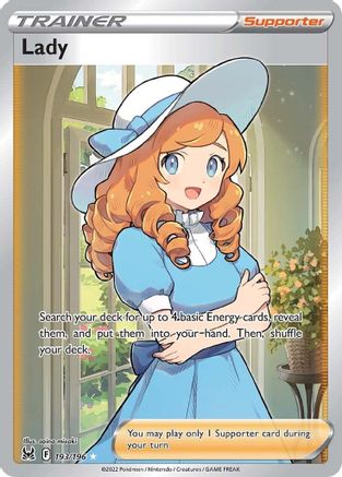 Lady (Full Art) 193/196 - SWSH11 Lost Origin Holofoil - Single Cards