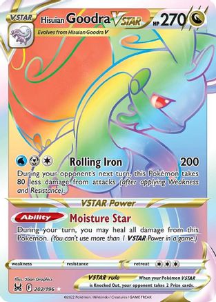Hisuian Goodra VSTAR 202/196 - Pokemon Lost Origin Holofoil - Single Cards