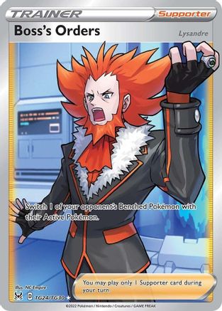 Boss's Orders TG24/30 - Pokemon Lost Origin Trainer Gallery Holofoil - Single Cards