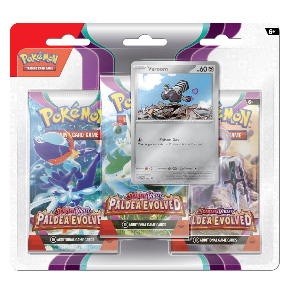Scarlet & Violet Paldea Evolved Three Booster Blister (Pair) POKEMON TCG - Trading Card Games - 2