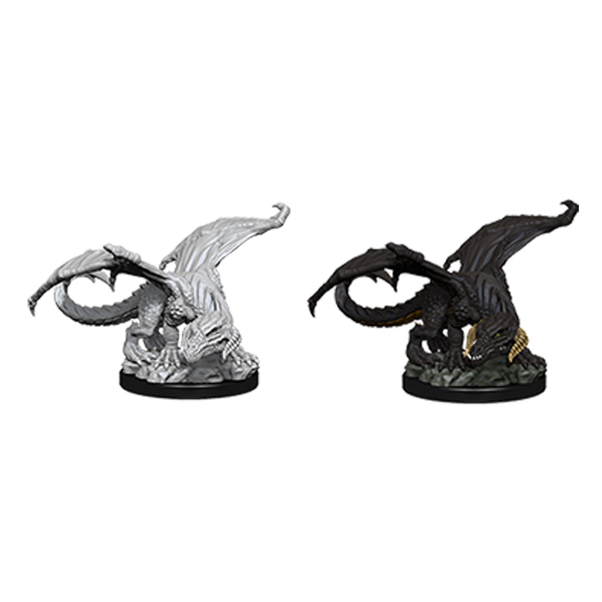D&D Nolzurs Marvelous Unpainted Miniatures Black Dragon Wyrmling - Miniatures - 2