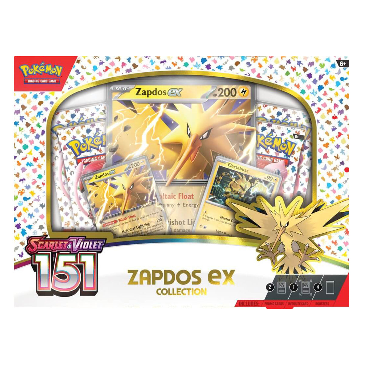 POKEMON TCG Scarlet & Violet 151 Collection—Zapdos ex - Trading Card Games - 2