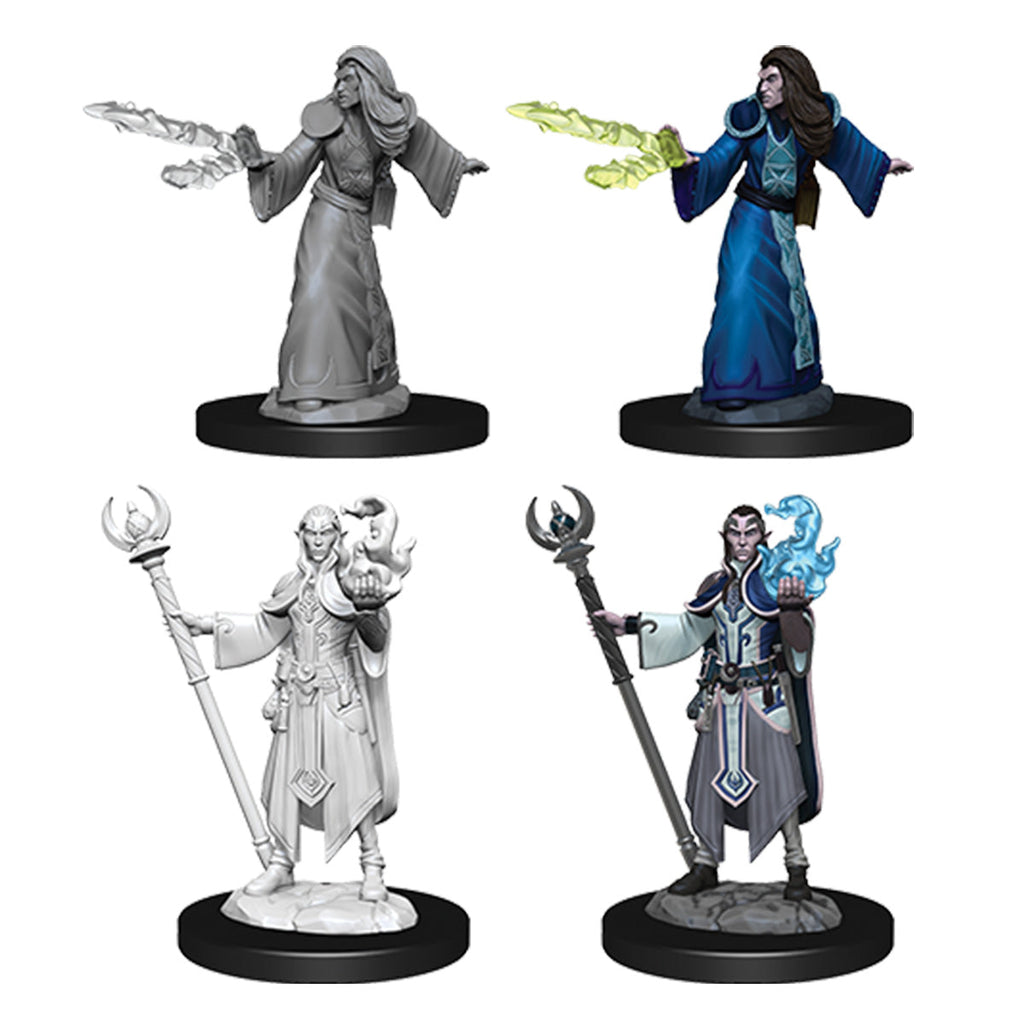 D&D Nolzurs Marvelous Unpainted Miniatures Male Elf Wizard - Miniatures - 3