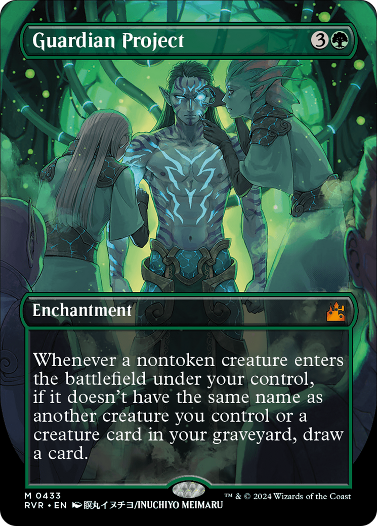 FOIL Guardian Project (Anime Borderless) (RVR-433) - Ravnica Remastered - Magic The Gathering - Single Cards