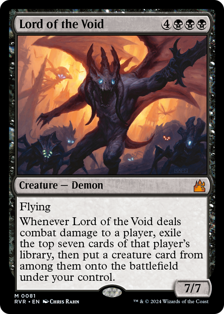 FOIL Lord of the Void (RVR-081) - Ravnica Remastered - Magic The Gathering - Single Cards