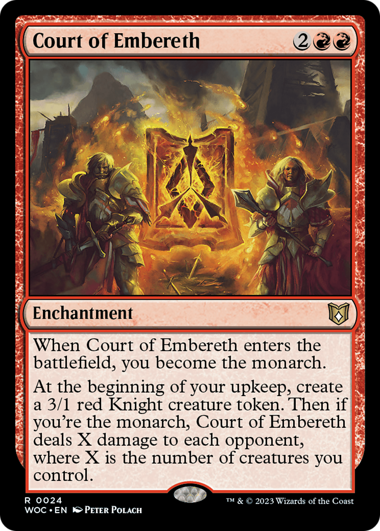 Court of Embereth (WOC-024) - Wilds of Eldraine Commander - Magic The Gathering - Single Cards