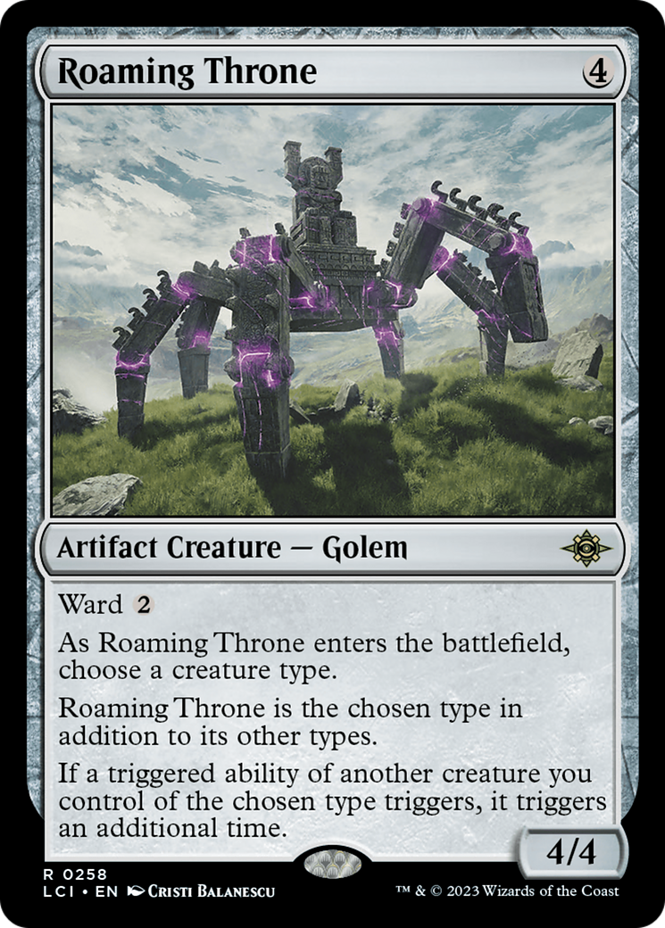 FOIL Roaming Throne (LCI-258) - The Lost Caverns of Ixalan - Magic The Gathering - Single Cards
