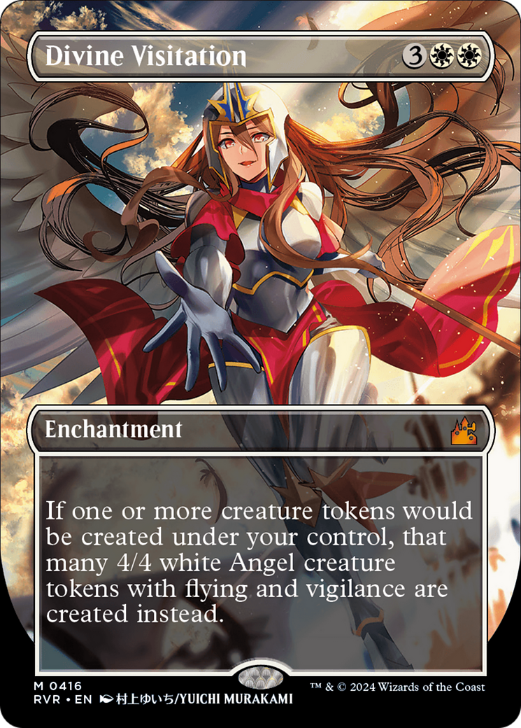 FOIL Divine Visitation (Anime Borderless) (RVR-416) - Ravnica Remastered - Magic The Gathering - Single Cards