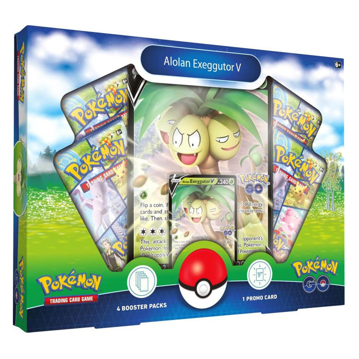 Pokemon GO Collection Alolan Exeggutor V POKEMON TCG - Trading Card Games