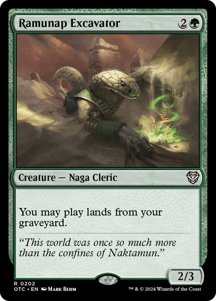 Ramunap Excavator (OTC-202) - Outlaws of Thunder Junction Commander - Magic The Gathering - Single Cards
