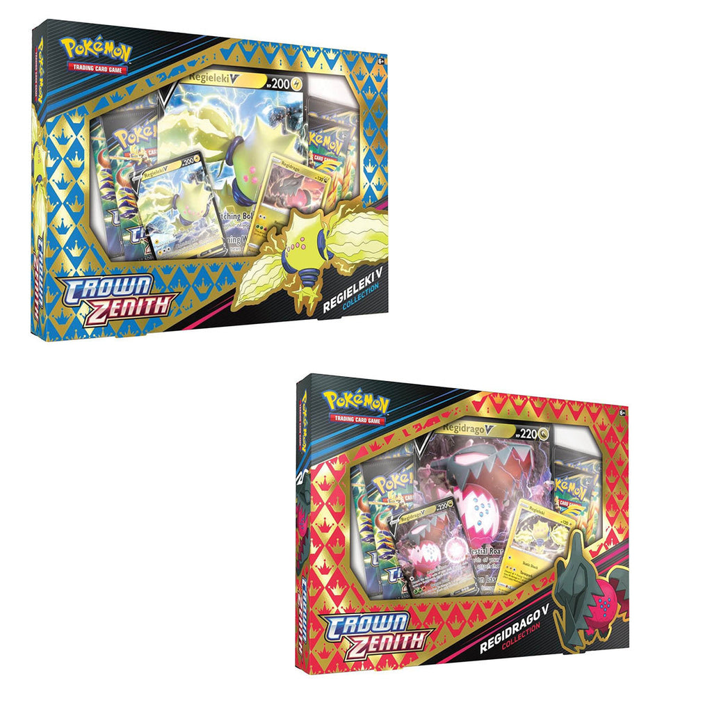Crown Zenith Regidrago/Regieleki V Box (Pair) POKEMON TCG - Trading Card Games