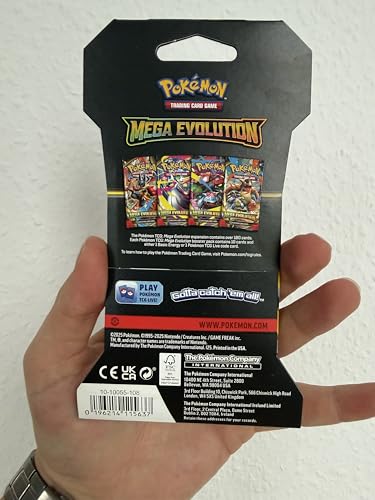 Pokemon TCG: Mega Evolution Sleeved Booster Pack - 10 Cards - 4