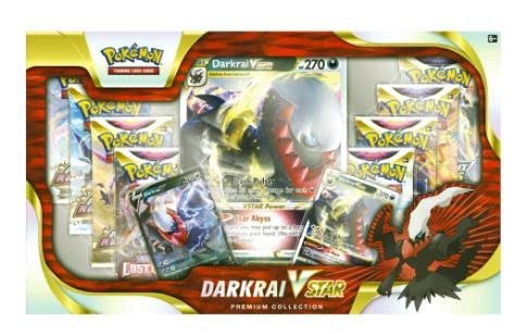 Pokemon TCG VSTAR Premium Collection Box w/Sleeves - 8 Packs Promo Cards (Darkrai VSTAR) - 5