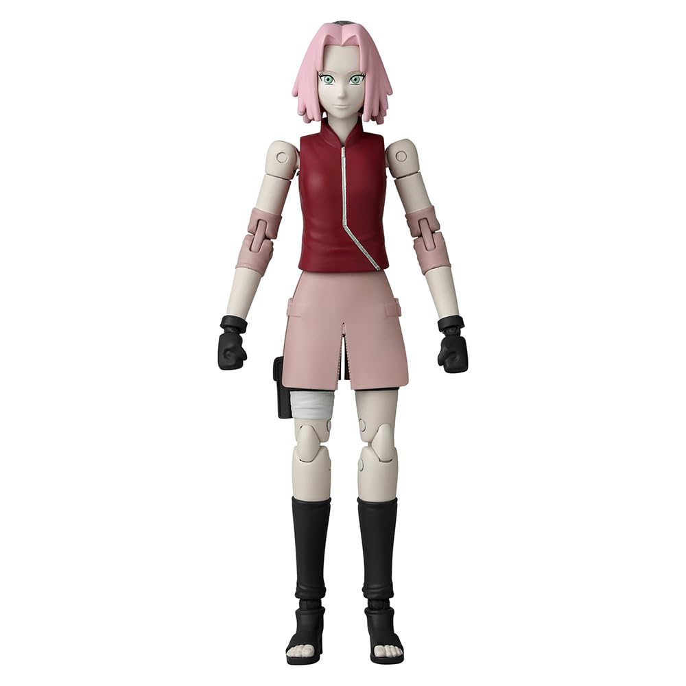 BANDAI Anime Heroes Naruto Action Figure Haruno Sakura | 17cm Figure With Extra Hands and Accessories | Shippuden Anime Action Figures for Boys and Girls - 5