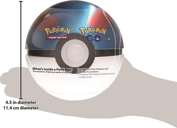 Pokemon TCG Go Poke Ball Tin - Blue Great Ball - 2