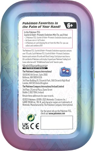 Pokémon TCG: Scarlet & Violet —Prismatic Evolutions Mini Tin - Sylveon - 6