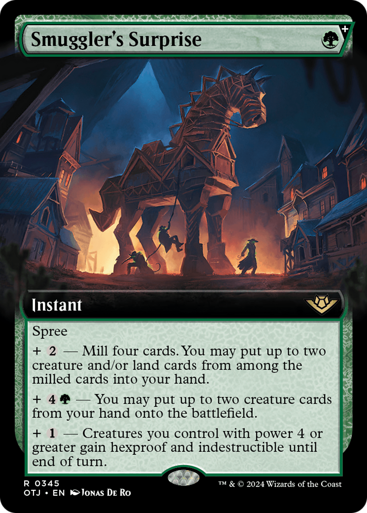 FOIL Smuggler's Surprise (Extended Art) (OTJ-345) - Outlaws of Thunder Junction - Magic The Gathering - Single Cards
