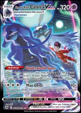 Pokemon - Shadow Rider Calyrex VMAX - TG18/TG30 - Astral Radiance - Trainer Gallery - Ultra Rare Card