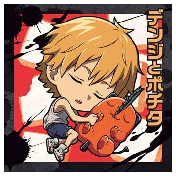 Niforumeon Chainsaw Man Seal Wafer 8. Denji and Potita (Normal) (Single Item) *Sticker only, Sweets not included