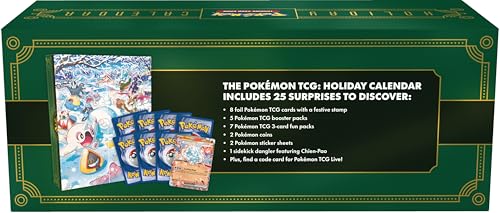 Pokémon TCG: Holiday Calendar (8 Foil Promo Cards, 5 Booster Packs & More) - 5