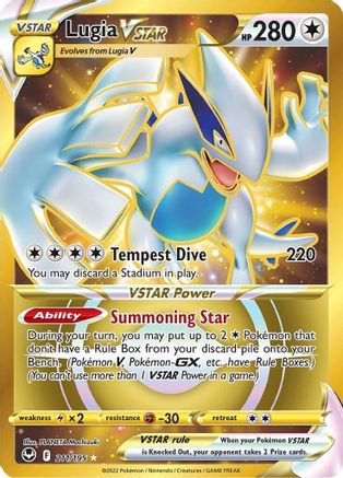 Lugia VSTAR 211/195 - Pokemon Silver Tempest Holofoil - Single Cards