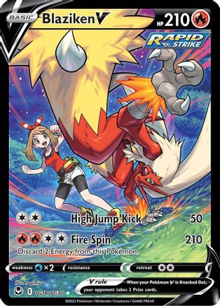 Blaziken V TG14/30 - Pokemon Silver Tempest Trainer Gallery Holofoil - Single Cards