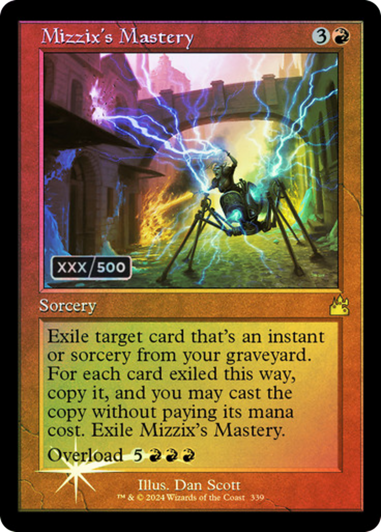 FOIL Mizzix's Mastery (Retro Frame) (Serial Numbered) (RVR-339) - Ravnica Remastered - Magic The Gathering - Single Cards